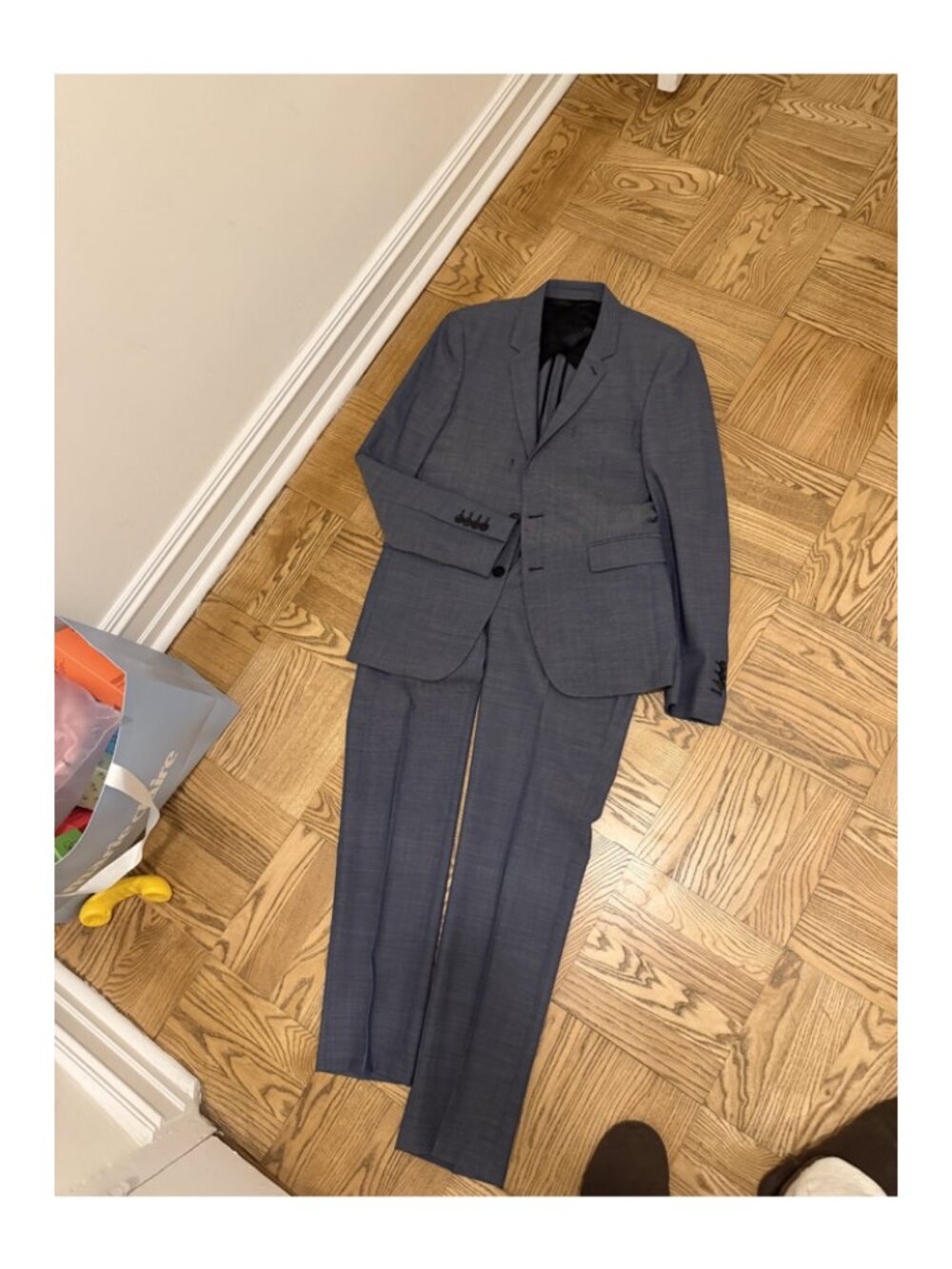 Sandro Men's Gray 2-Piece Suit - EU 46 Jacket / 38 Pants